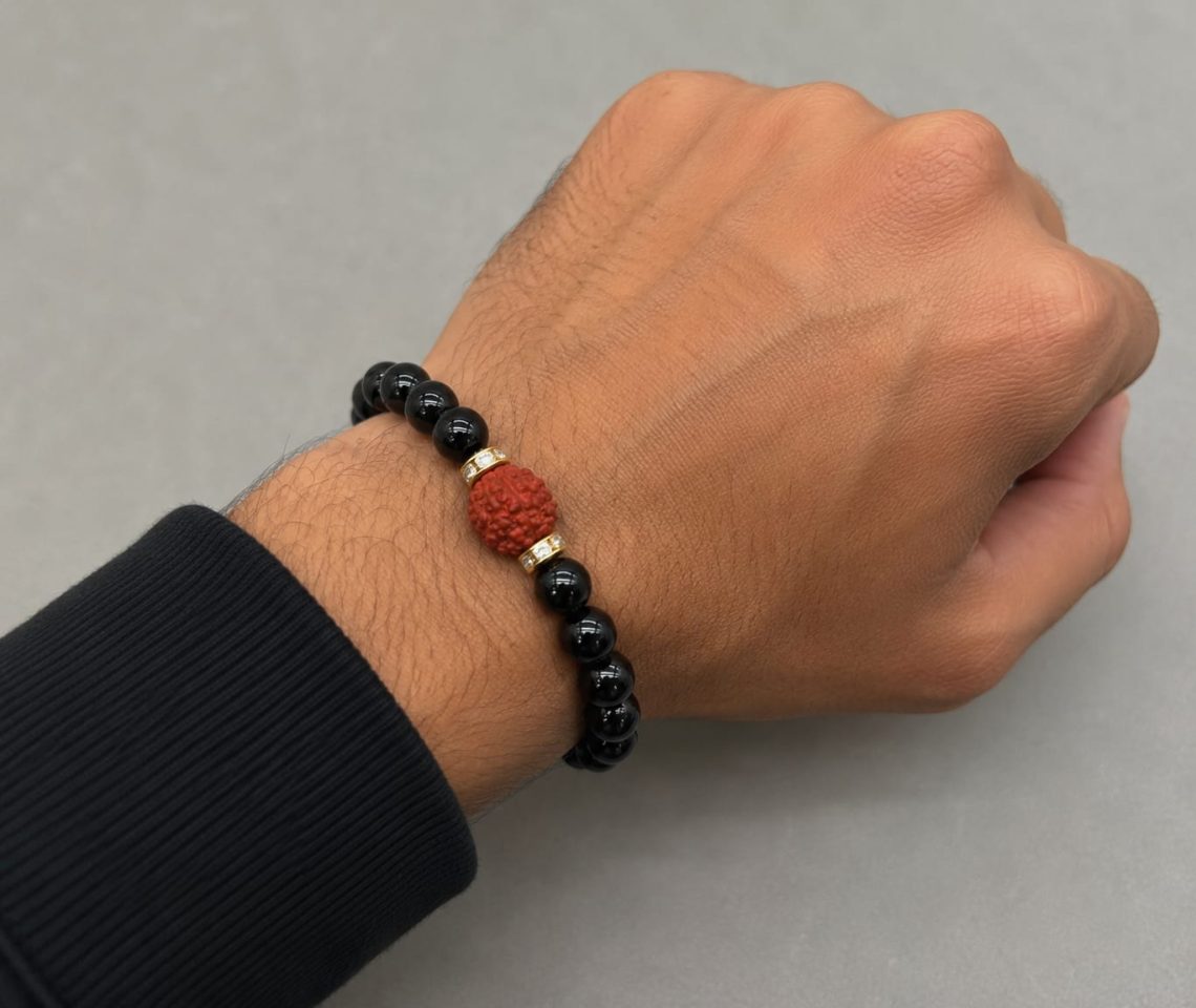 Traditional Rudraksha Bead Bracelet