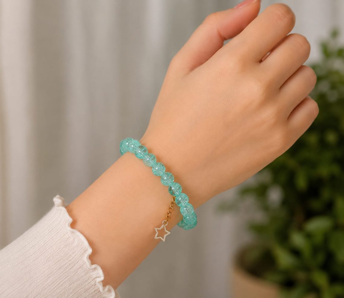 Dreamy Green Crystal Star Bracelet